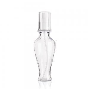 China Crystal 5 OZ Perfume Bottle 150ML Transparent Cosmetic Bottle With Mini Sprayer supplier