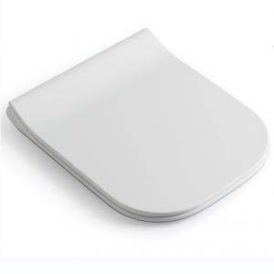 China Sustainable Characteristics Square Shape Urea Soft Close Toilet Seat for Sanitary Ware supplier