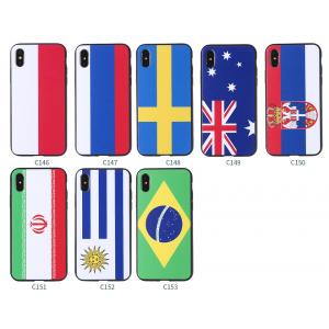 China 2018 World Cup TPU PC Soft Custom Printed Country Flag Phone Case For iPhone 8 Plus supplier