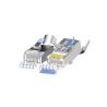 China Complèces industrielles en vrac CAT6 RJ45 avec boîtier transparent et contacts plaqués d'or de 50 microns pour Ethernet 1 Gbps wholesale