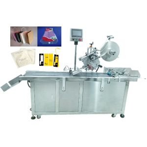 China YM210D Automatic Label Applicator for Mylar Pouch Plastic Bag With Date Code Printer on sale