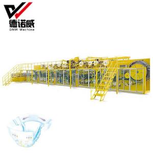 China Modern Design Low Price Customized baby pampers diaper machine disposable nappy making machine supplier