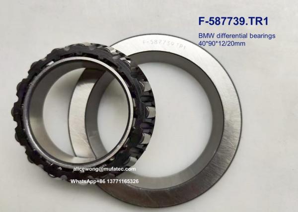 F-587739.TR1 F-587739 Rodamientos de diferenciación BMW Rodamientos de rodillos cónicos con jaula de nylon 46*90*12/20mm