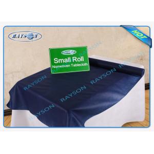 China Dark Blue Color 60gram Oil / Penetration Resistant PP / PE Coated Tablecloth For Household supplier