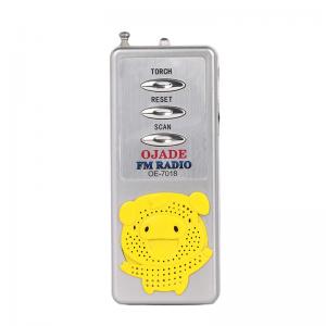 Cartoon Pig Handheld FM Radio Portable Mini Pocket OEM LOGO Promotional