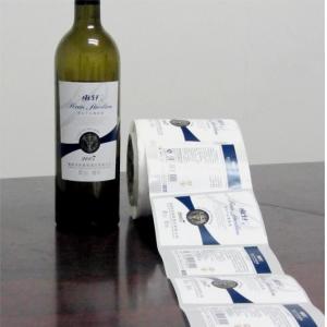 China Customized Design Waterproof Red Wine Shrink Sleeve Labels Self Adhesive Bottle Label supplier