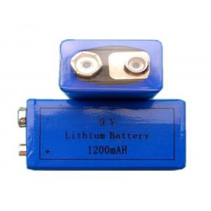 1200mAh Capacity Lithium MNO2 Battery , Primary Li MnO2 AA Manganese Batteries CR9V