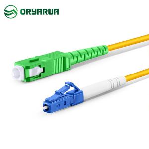 China LC UPC To SC APC Simplex Single Mode Patch Cord For LAN Network supplier