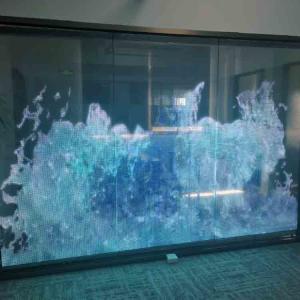High Brightness Led Transparent Screen For Glass Window P6.25 P8 P10 Indoor Led Film Display