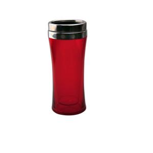 China 700ML Red Double Wall Plastic Water Bottle Stanless Steel Hot And Cold Water Bottle 1ltr supplier