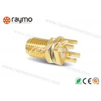 China 50 Ohm Coaxial Sma Fiber Connector With Gold Plated  Repeatable Electrical Performance on sale