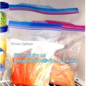double track reclosable zip lock bag, double-track zipper closure, slide seal reclosable poly bags, package double track