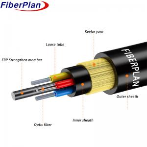 Fibra Optica Good Quality ADSS Single Mode Aramid Yarns Fiber Optic Cable