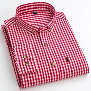 China                  100% Cotton Plaid Shirt Long Sleeve Shirt Casual Formal Shirts Office Custom Tuxedo Shirt              supplier