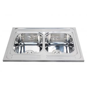 China salon hair washing sinks  Stainless Steel Material double sink stainless steel 8060D supplier