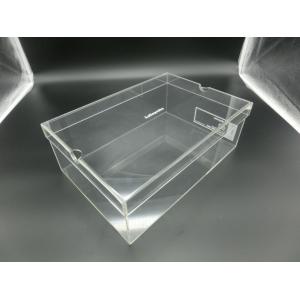 Fashion Plexiglass Display Shoe Case / Plastic Acrylic Shoe Box Storage Organizer