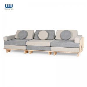 China Wooden Frame Multi Functional Sectional Sofa Couch Furniture 3 Seats supplier