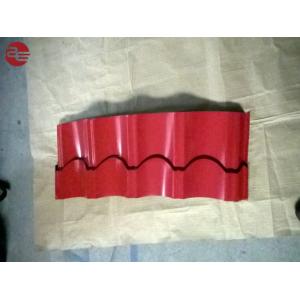 China Building Materials Colour Coated Roofing Sheets With Aluminum Corrugated Red Colour supplier