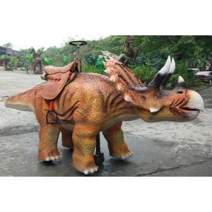 China Amusement Park Animatronic Walking Dinosaur Rides For Kids And Adults supplier