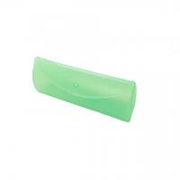 China Customizable Green Plastic Eyeglass Case Scratch Resistant Irregular on sale