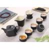 Custom Black Color Ceramic Mugs Ceramic Tea Set For Family Party / Tea Shop