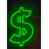 Dollars neon sign handmade green color money neon sign