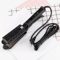 China FCC PTC Heating Element Steam Flat Iron Wet And Dry 2 In 1 Wide Hair Straightener on sale