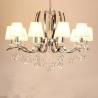 China Metal chandelier with glass crystals 6/8 Lights with lampshade (WH-MI-53) wholesale