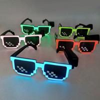 China Mosaic Light Up LED Sunglasses Glowing With 3 Luminous Modes on sale