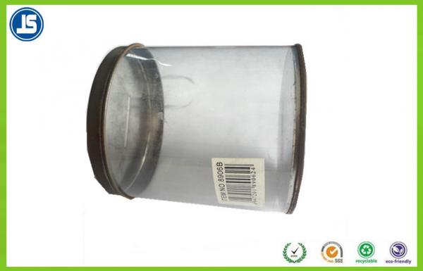 Small Clear Plastic Tube Packaging For Candy , Food Biscuit Cylinder With