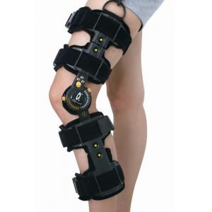 China Universal Size Left Or Right Medical Knee Brace Telescopic Post Op Black Color supplier