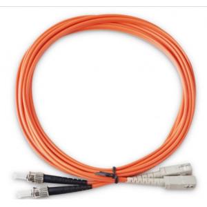 LC ST Patch Cord For Telecom System , Duplex Fiber Optic Cable 2M 3M 5M 15M
