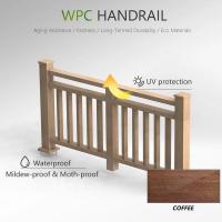 China Outdoor WPC Hand Railing Insect Proof WPC Balcony Railing Modern on sale