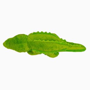 China Green Crocodile Squeaky Pet Plush Toy Dog Soft Chew Interactive Training Toy wholesale