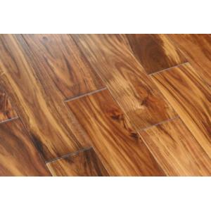 solid T& G hand scraped acacia wood flooring