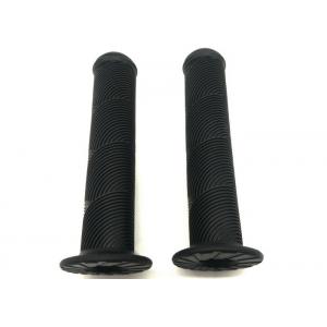 145mm Length Trick Bike Parts , BMX Handlebar Grips With Plastic End Plugs