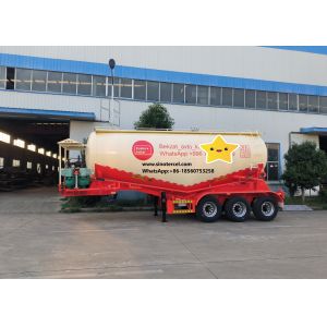 China Cement Delivery with Performance Mechanical Suspension Cement Bulk Trailer and 12R22.5 Tires wholesale