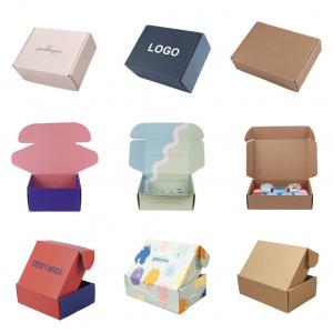 Customize Mailer Box Packaging Printing Clothes Apparel Corrugated Wig Boxes with Logo