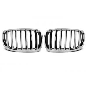 China Front BMW Kidney Grille Black Chrome Abs For E70 X5 Series E71 X6 Series supplier