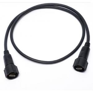 Black Male Female Video Audio Cables , Gold Plated Hdmi Cable Assembly 1080p
