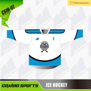 OEM ODM 2 Layers Neck Team Ice Hockey Jersey Custom Design