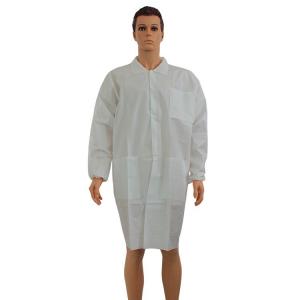 China Single Use Professional Lab Coats Waterproof Breathable For Metal Processing supplier
