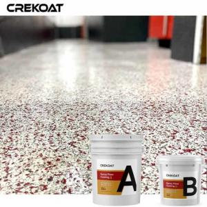 Office Spaces Epoxy Flake Floor Coating Against Heavy Impacts And Chemical
