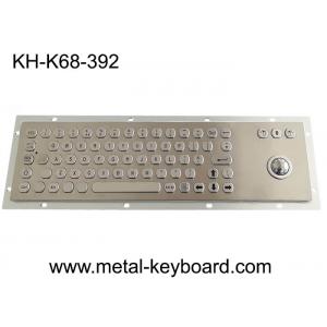 PS2 USB IP65 Industrial PC Keyboard , Stock Trading 25mm Laser Trackball Keyboard