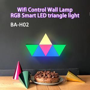 China Smart Wifi Control LED Holiday Lights RGB Smart Triangle LED Light Panel For Living Room supplier