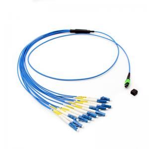 China SENKO Optical Fiber Patch Cord Standard Loss SM G657A MPO-LC UPC Fanout 2.0mm Fiber Optic Trunk Cable supplier
