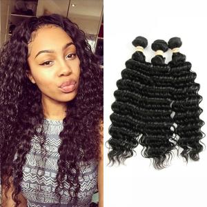 China No Smell 8A Peruvian Human Hair Weave Deep Wave Soft Curly Weave Hair supplier