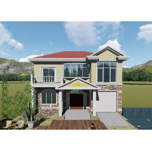 China Earthquake Resistance Light steel structure prefab villa with thermal insulation material supplier
