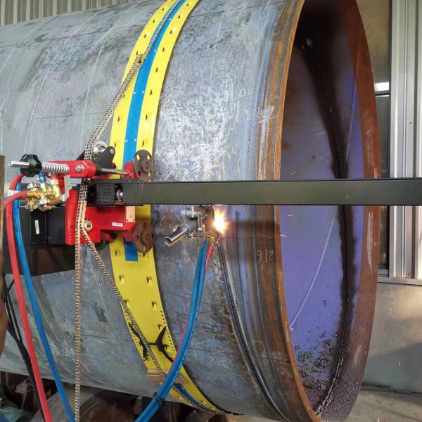High Efficiency Crawling-Type CNC Pipe Intersection Cutting Machine
