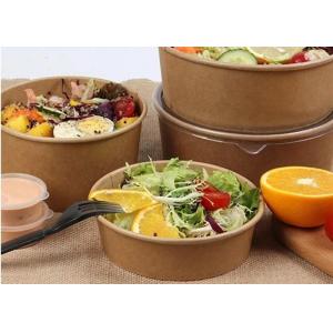 China Recyclable Paper Soup Bowls , Custom Hot & Cold Paper Salad Containers supplier